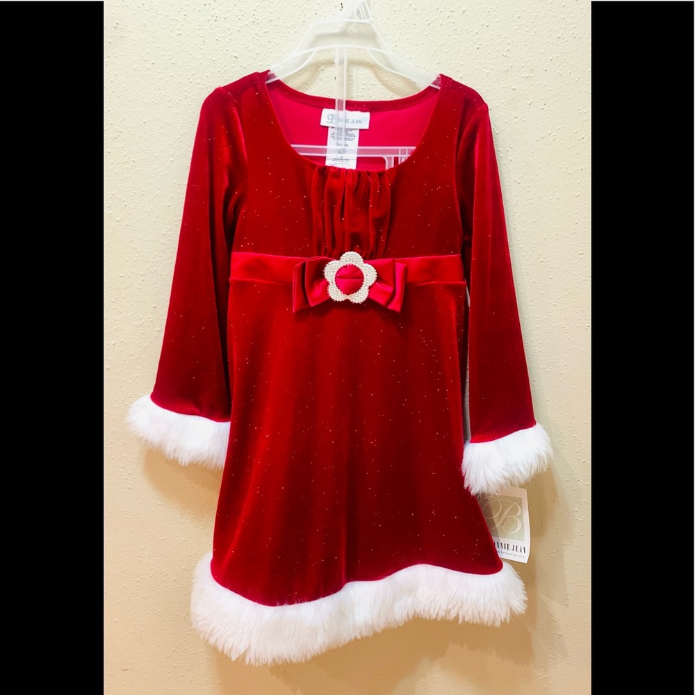 Christmas Girls Dress 
Size : 5   Red Color